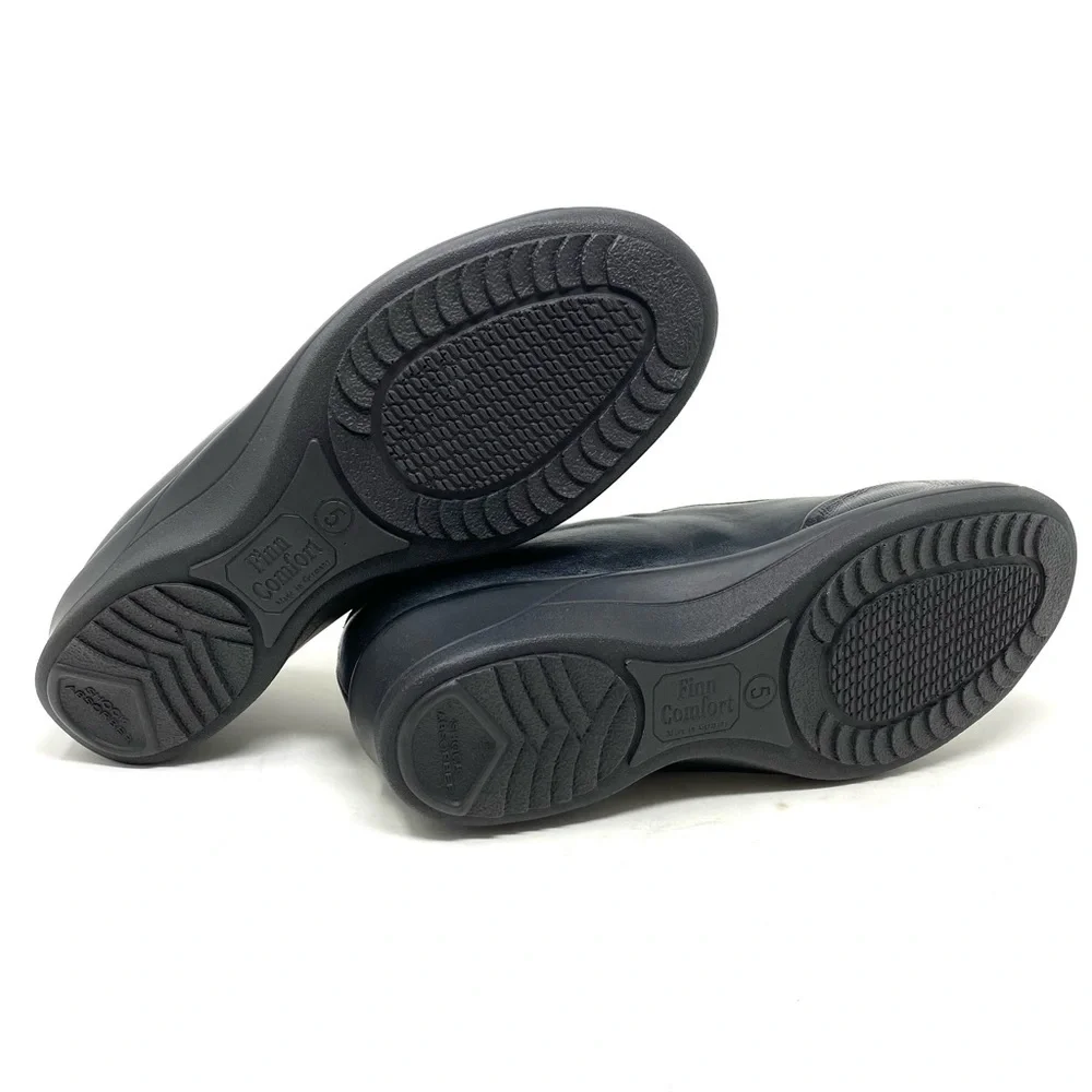 Finn Comfort 3568-90014 Black Patent Slip On Dress Shoes Orthopedic Comfort